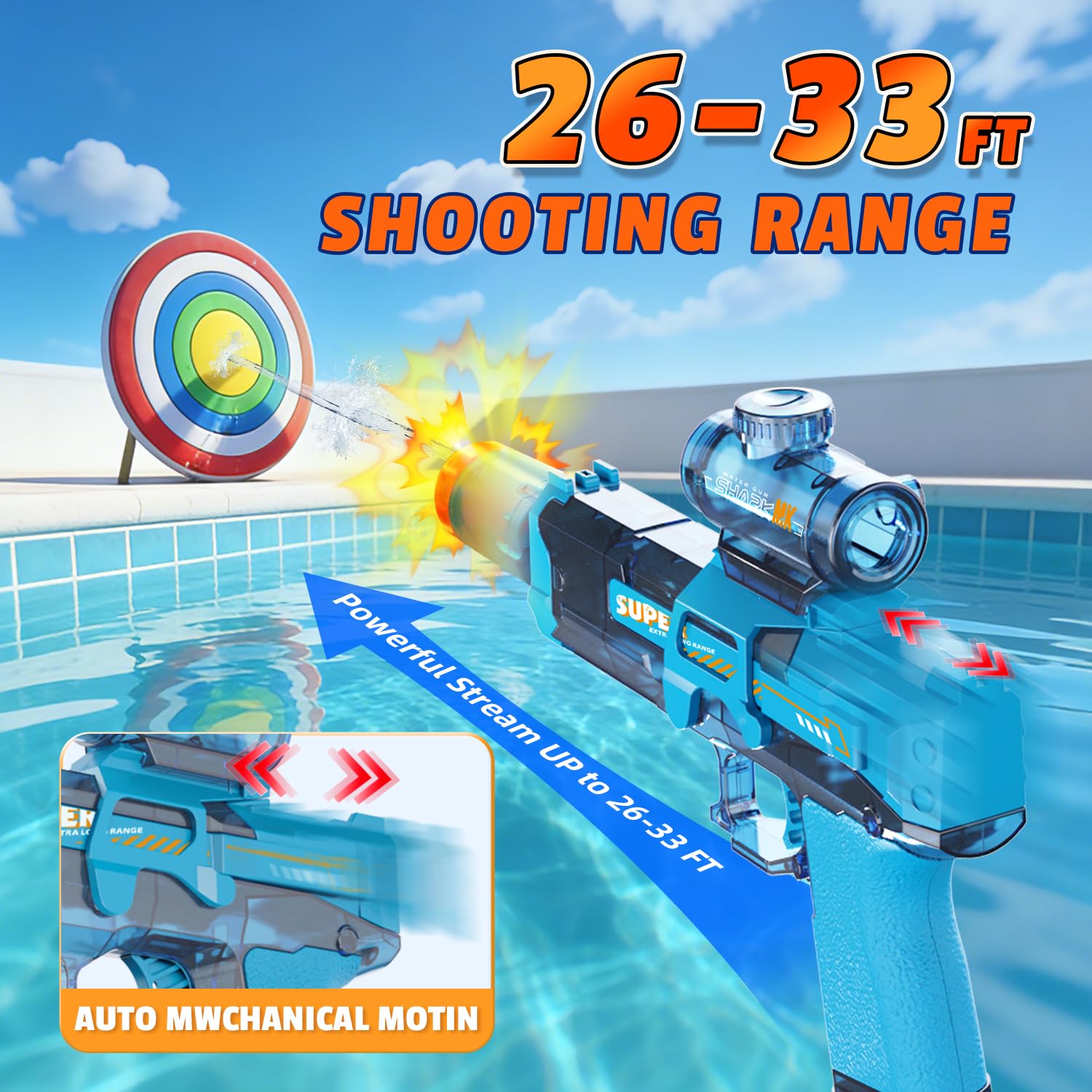 Elektrisch waterpistool voor k - Water Gun Soaker recensie en prijs