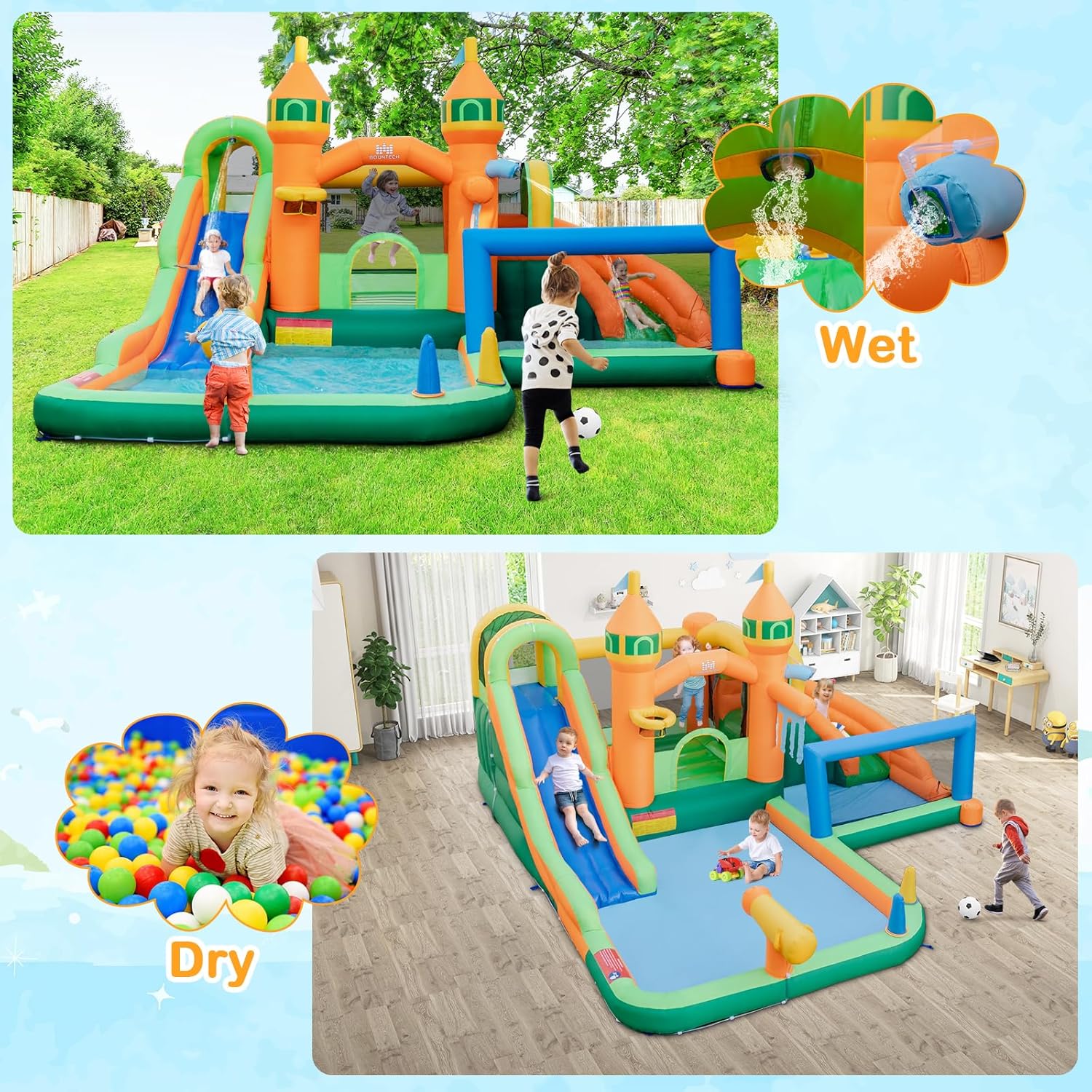 9-in-1 opblaasbaar waterpark s - Kids Outdoor Park recensie en prijs