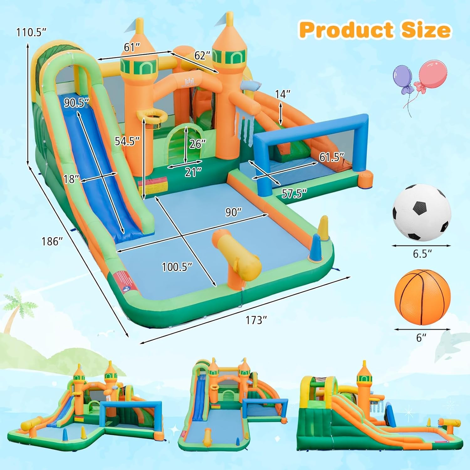 9-in-1 opblaasbaar waterpark s - Kids Outdoor Park recensie en prijs