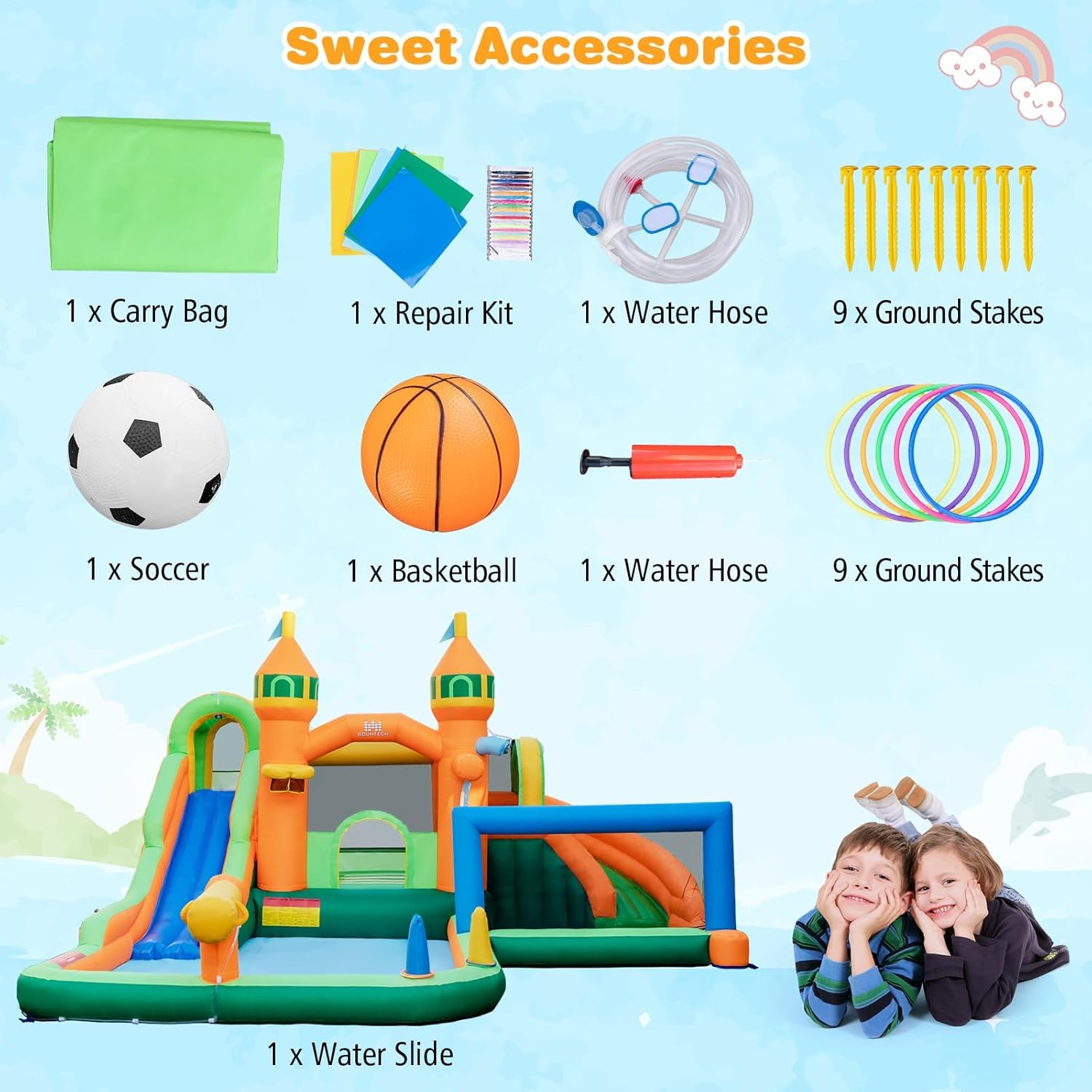 9-in-1 opblaasbaar waterpark s - Kids Outdoor Park recensie en prijs